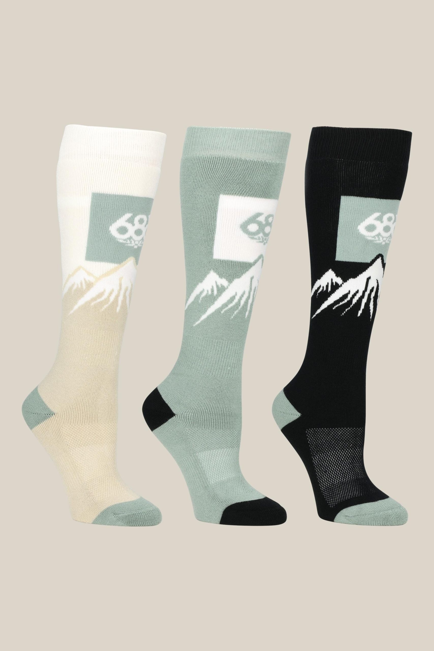 686 Women's Snow Caps Sock (3-Pack)